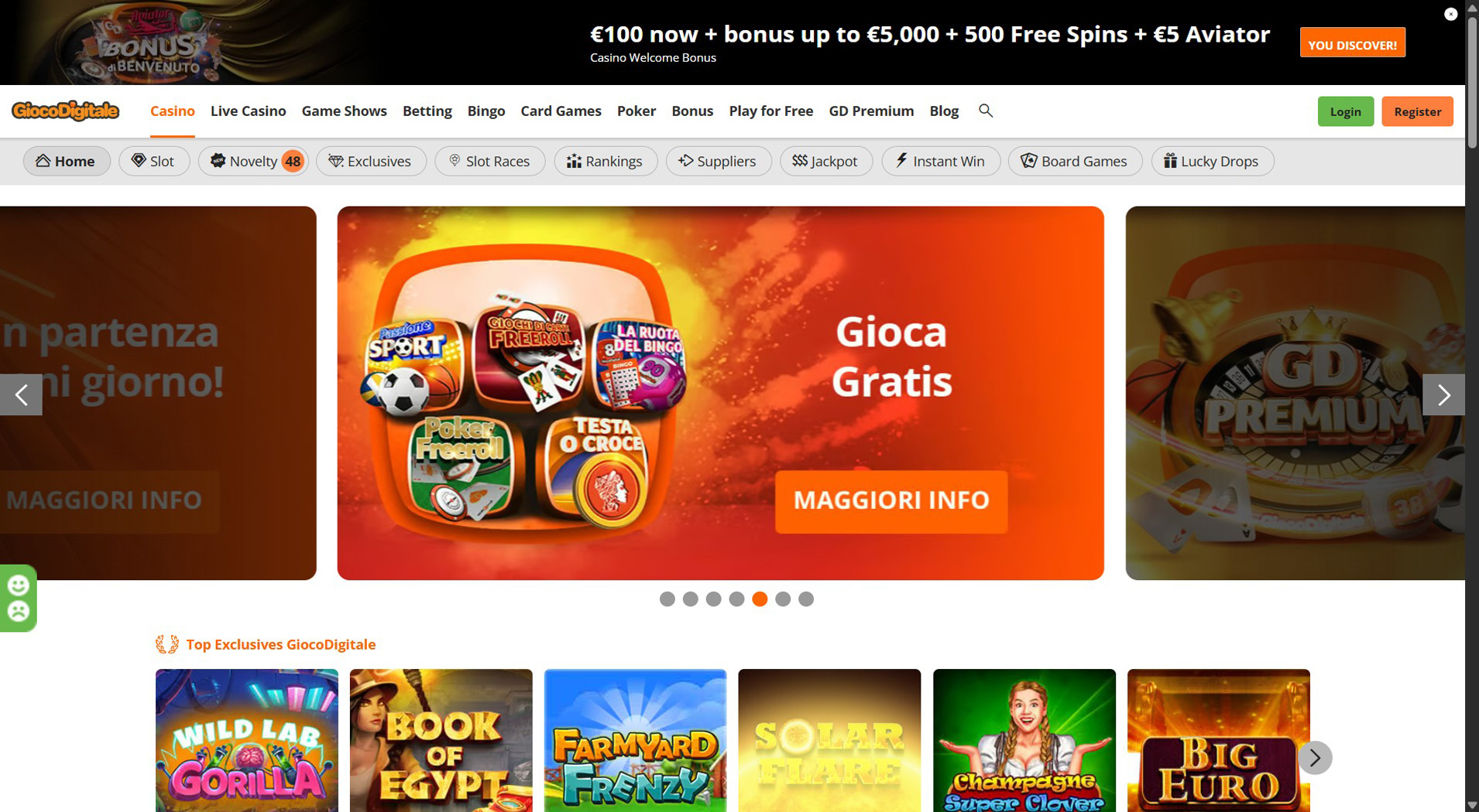 2. Gioco Digitale- Accesso rapido
